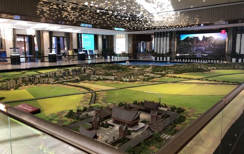 七彩云南古滇名城动态:清晨的古滇名城沙盘-昆明安居客
