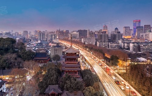 望江门鼓楼夜景