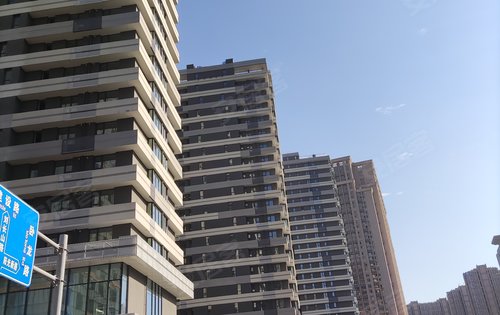 工地三栋楼实拍