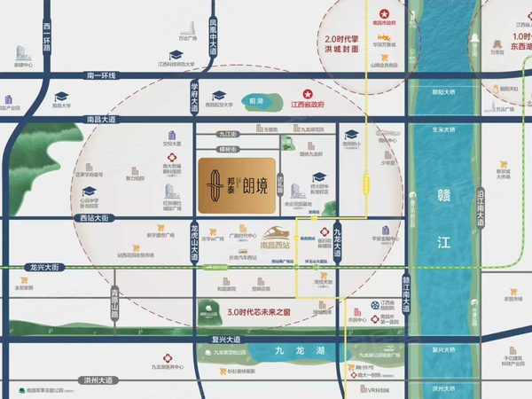 邦泰朗境，南昌邦泰朗境房价，楼盘户型，周边配套，交通地图，西站大街与达礼路交汇处 - 安居客