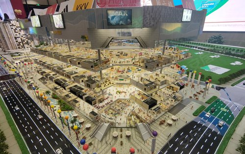 万达广场沙盘模型