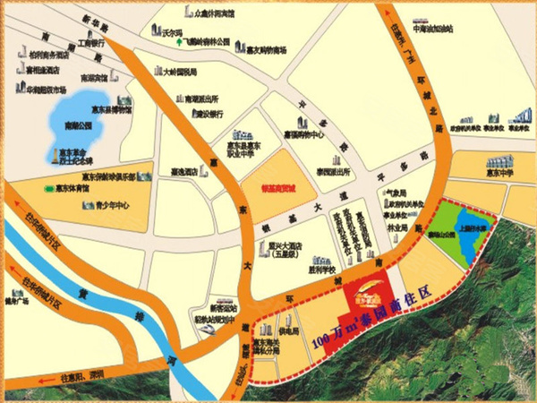 园方欧洲城,惠州园方欧洲城房价,楼盘户型,周边配套,交通地图,环城南
