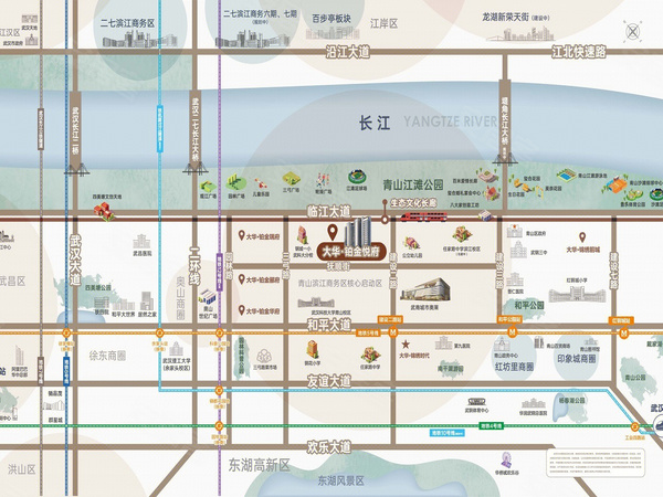 大华铂金悦府,武汉大华铂金悦府房价,楼盘户型,周边配套,交通地图,建设二路与抚顺街交汇处 - 安居客