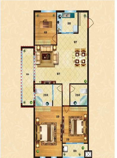 佳源中心广场户型图