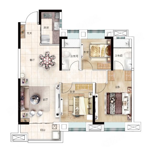 中国铁建江语城户型图