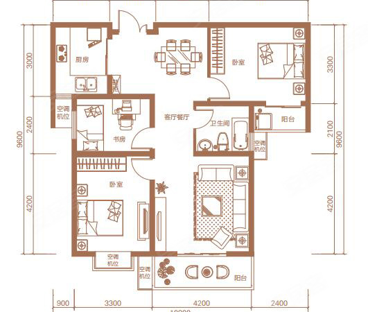 鑫飞佳苑商住区全景图