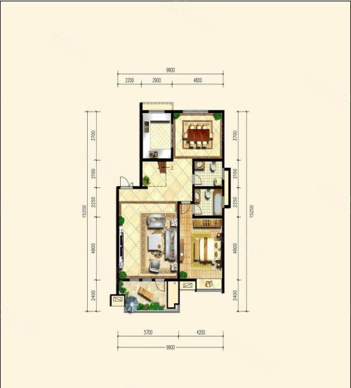 冠昌金域湾畔领馆1号户型图