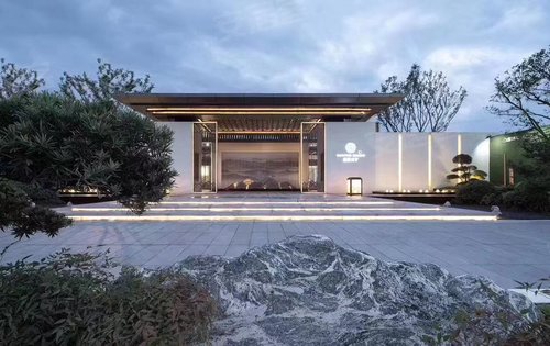 非常的恢宏大气,外立面设计采用的是全铝板干挂,现代简约风格,彰显