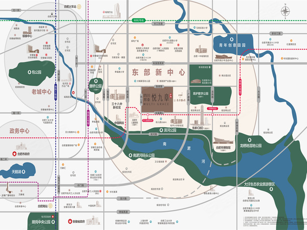 四川邦泰悦九章，合肥四川邦泰悦九章房价，楼盘户型，周边配套，交通地图，雨山路与旌德路交汇处 - 安居客