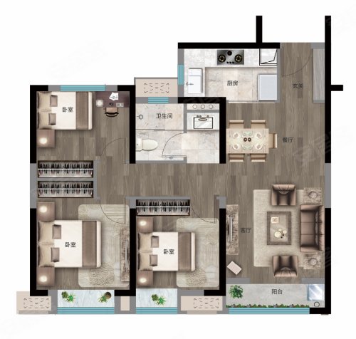 旭辉都会山户型图