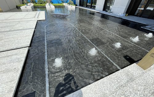 保利堂悦动态:我们售楼部水系景观设计简约大气!-金华安居客