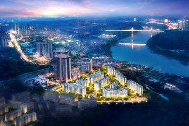 重庆北碚蔡家龙湖两江郦湾楼盘新房真实图片