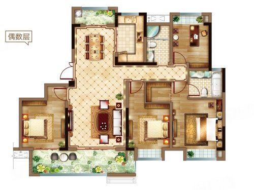 阜阳吾悦广场吾悦公馆户型图