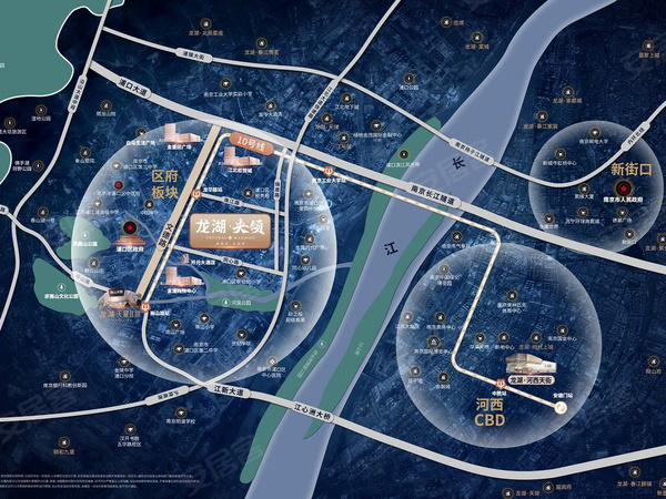 龙湖·央颂，南京龙湖·央颂房价，楼盘户型，周边配套，交通地图，同心路与珠泉路交汇处 - 安居客