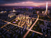 武汉东湖高新光谷东绿地国际理想城楼盘新房真实图片