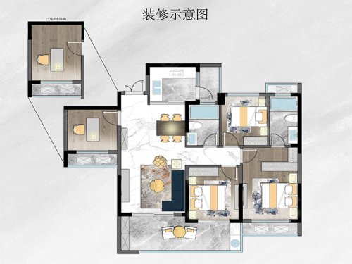 万德华府户型图