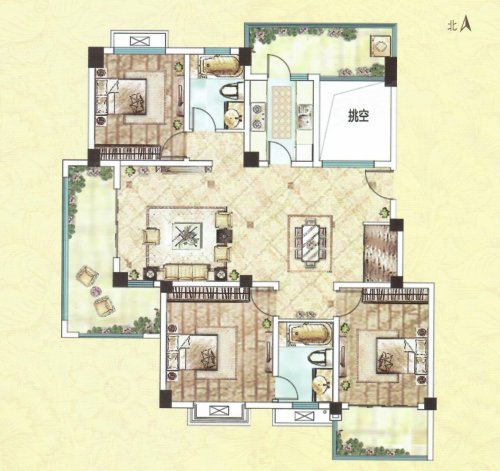 美岸栖庭户型图