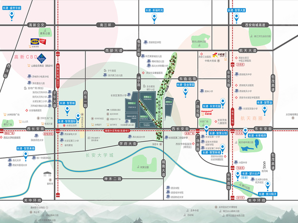 长建·翠景台，西安长建·翠景台房价，楼盘户型，周边配套，交通地图，西长安街与靖宁路交汇处 - 安居客