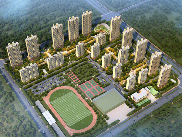 固镇碧桂园楼盘建筑物外景