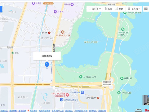 深圳湾 1 号·瑞公馆，深圳深圳湾 1 号·瑞公馆房价，楼盘户型，周边配套，交通地图，中心路鹏瑞深圳湾壹号广场 - 安居客