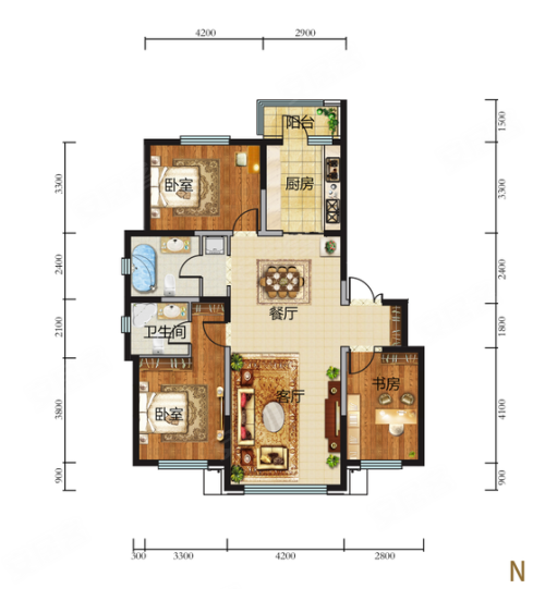 熙府桃园户型图