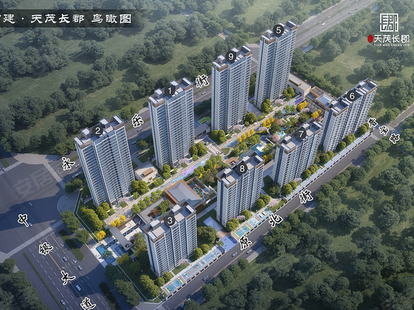 西建·天茂长郡，运城西建·天茂长郡房价，楼盘户型，周边配套，交通地图，山西省运城市中银大道与永乐街交会处东南角 - 安居客