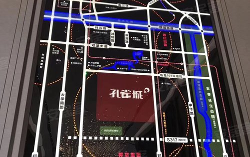 孔雀城区位图交通四通八达