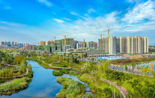 鹿溪樾府动态:鹿溪河生态湿地-成都安居客