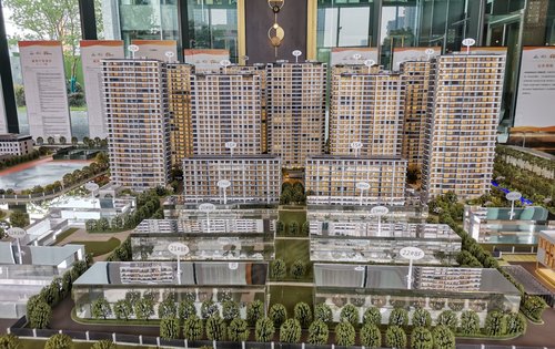 闻博花城沙盘图涵养大盘项目代建一个幼儿园和小学