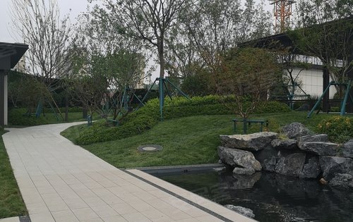 雪山万科城营销中心绿化展示