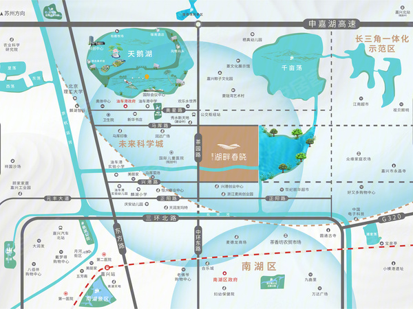 湖畔春晓，嘉兴湖畔春晓房价，楼盘户型，周边配套，交通地图，油车港镇茶园路和马厍路交汇东南处 - 安居客