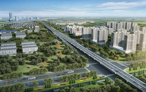 松江快速路沪松高架建成通达全城