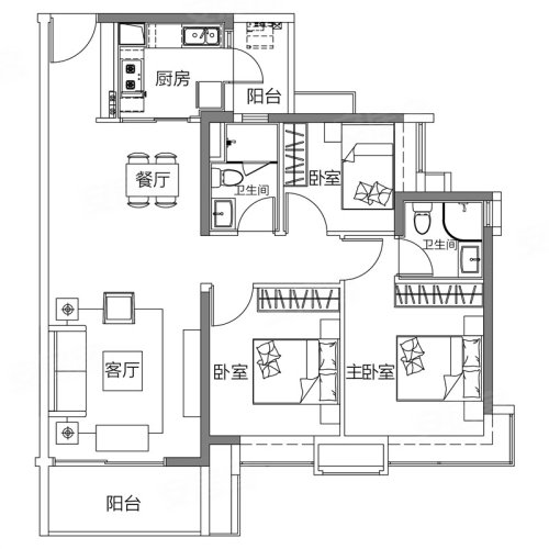 凯德·山海连城户型图