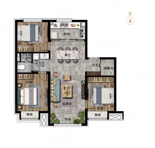 万科星光城户型图