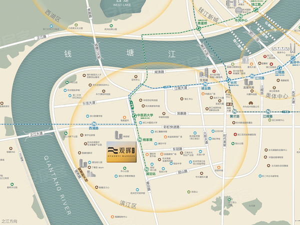 观晖美寓,杭州观晖美寓房价,楼盘户型,周边配套,交通地图,浦沿路与规划新生路交汇处(杨家墩地铁站以南约200米) - 安居客