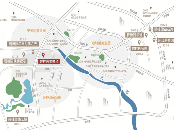 碧桂园星悦台，合肥碧桂园星悦台房价，楼盘户型，周边配套，交通地图，望湖路与龙池山路交口西北侧 - 安居客
