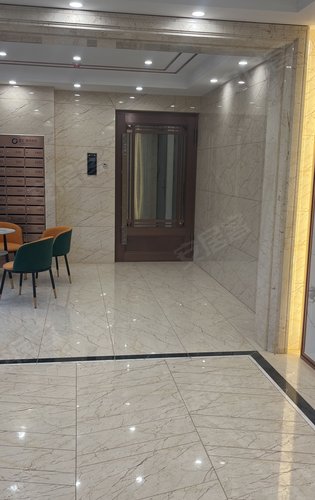 昆仑时代中心楼栋入户大堂单元门电梯前室