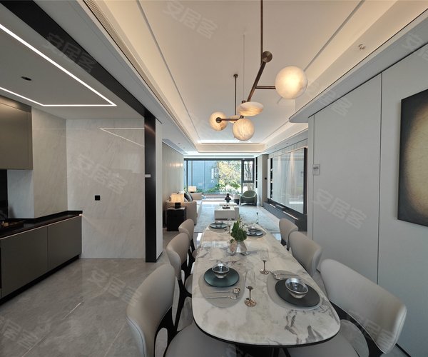 建发朗玥璟玥户型，建发朗玥4室2厅2卫1厨约152.00平米户型图，朝南北朝向 - 武汉安居客
