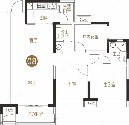 鸿安花园户型图