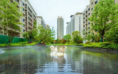 三迪金域鉑灣小區實景園林