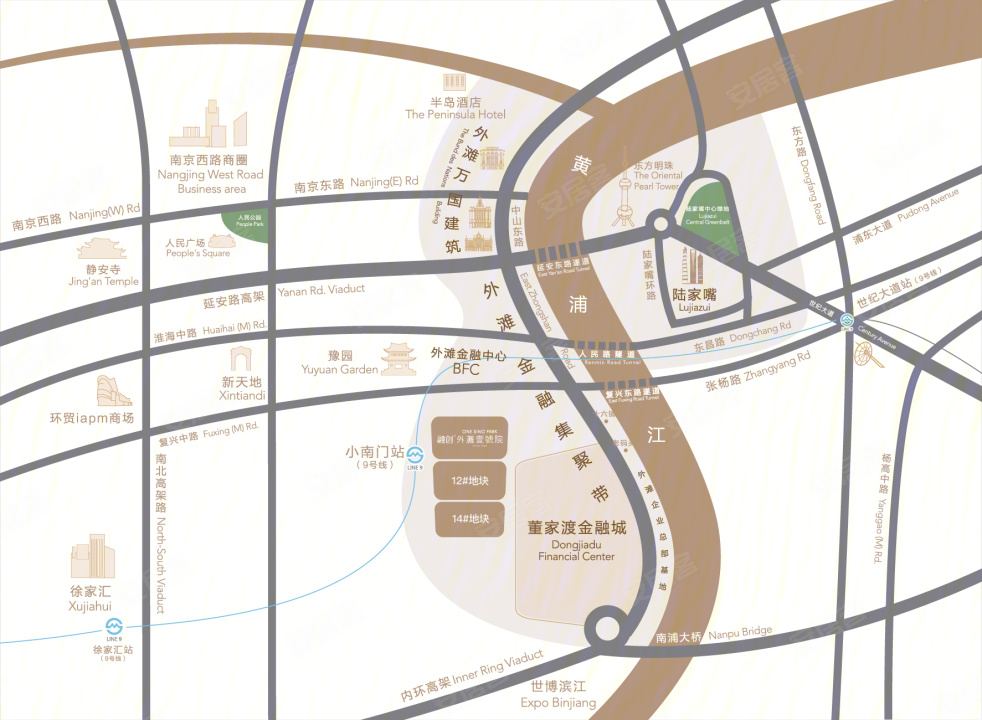 融创外滩壹号院,上海融创外滩壹号院房价,楼盘户型,周边配套,董家渡路399弄-58安居客