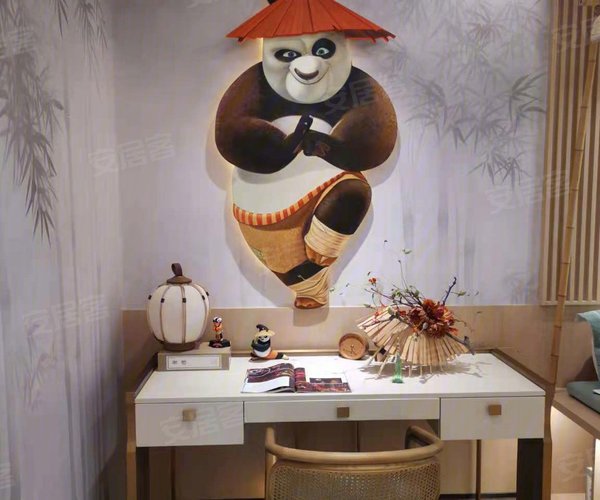 建发央著D户型，建发央著3室2厅2卫1厨约90.00平米户型图，朝南朝向 - 成都安居客