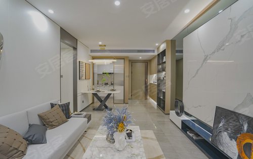 96平客厅,3.7米超宽尺度