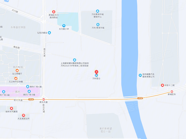 万科昆吾，徐州万科昆吾房价，楼盘户型，周边配套，交通地图，昆仑大道与新源大道交汇处向东50米 - 安居客