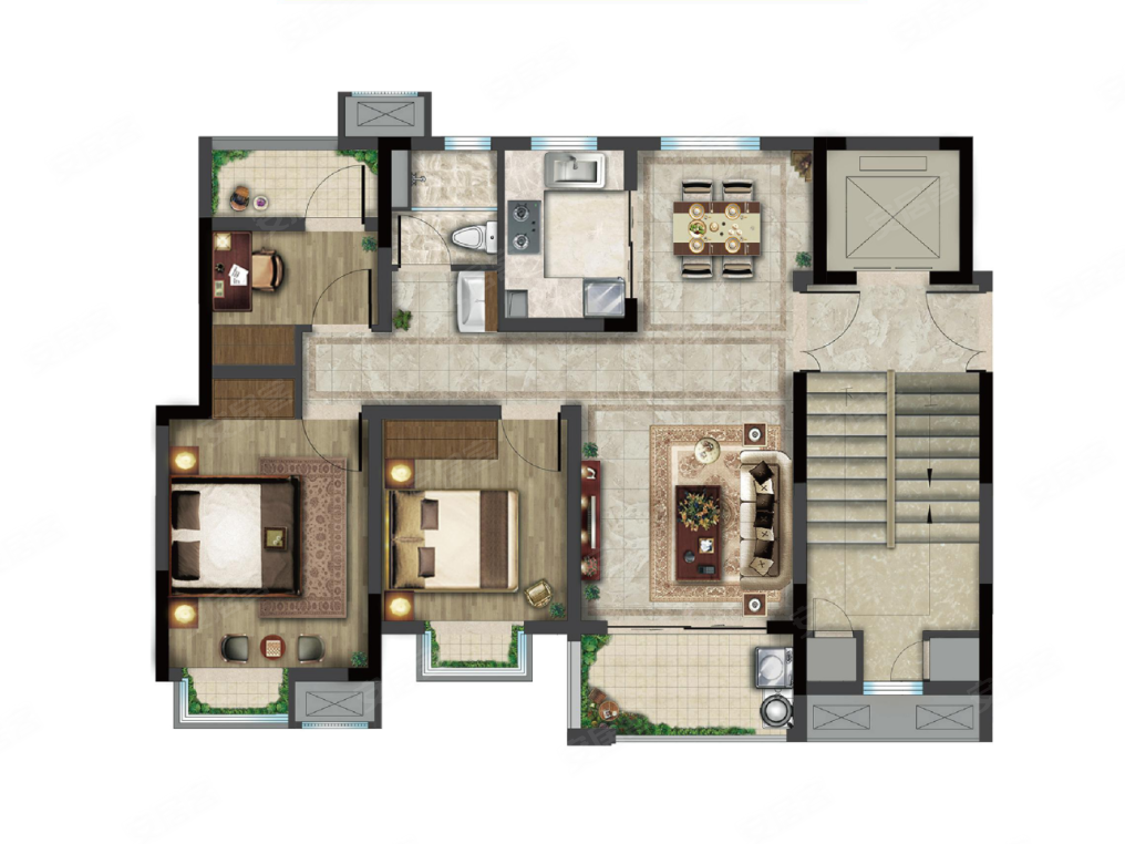 95m05,3室2厅1卫 85m05关联户型:位于南昌新建区的桃花源筑一期