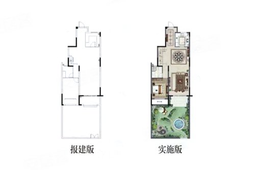 雅居乐常乐府叠墅B1户型(下叠),雅居乐常乐府4室5厅3卫1厨约178.00平米户型图,朝南朝向 - 常州安居客