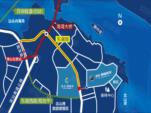 龙光熙海岸,汕头龙光熙海岸房价,楼盘户型,周边配套,交通地图,濠江