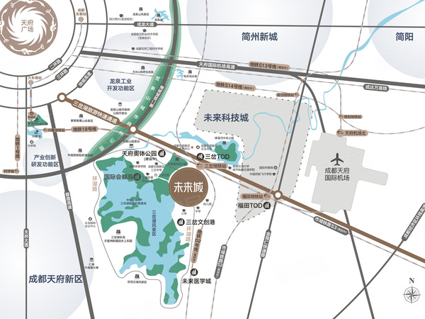 未来城，成都未来城房价，楼盘户型，周边配套，交通地图，空港新城三岔街道石庄村1组3号附1号-3号（三岔小学旁） - 安居客