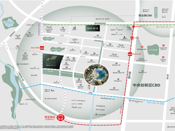 越秀铁建西派天悦，西安越秀铁建西派天悦房价，楼盘户型，周边配套，交通地图，长安区成业大道与星虹二路交叉口西280米 - 安居客