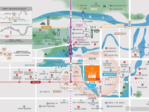 轨道云著，南宁轨道云著房价，楼盘户型，周边配套，交通地图，那黄大道122号（2号线坛泽站A出口） - 安居客